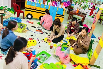 CÔNG TÁC CHUẨN BỊ ĐÓN TRẺ TRỞ LẠI TRƯỜNG